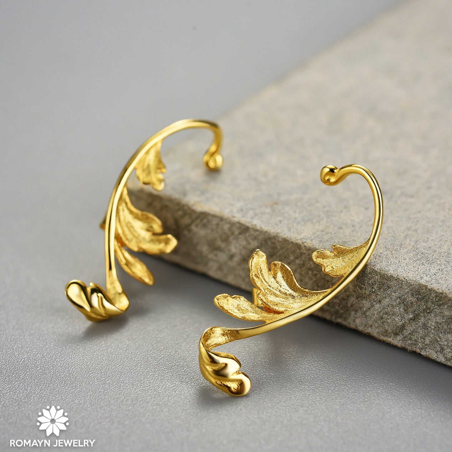 Acanthus Leaf Earrings