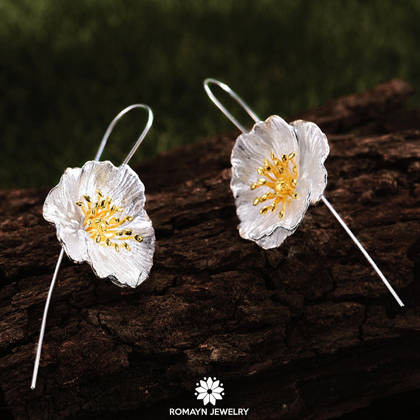 Poppy Flower Earrings