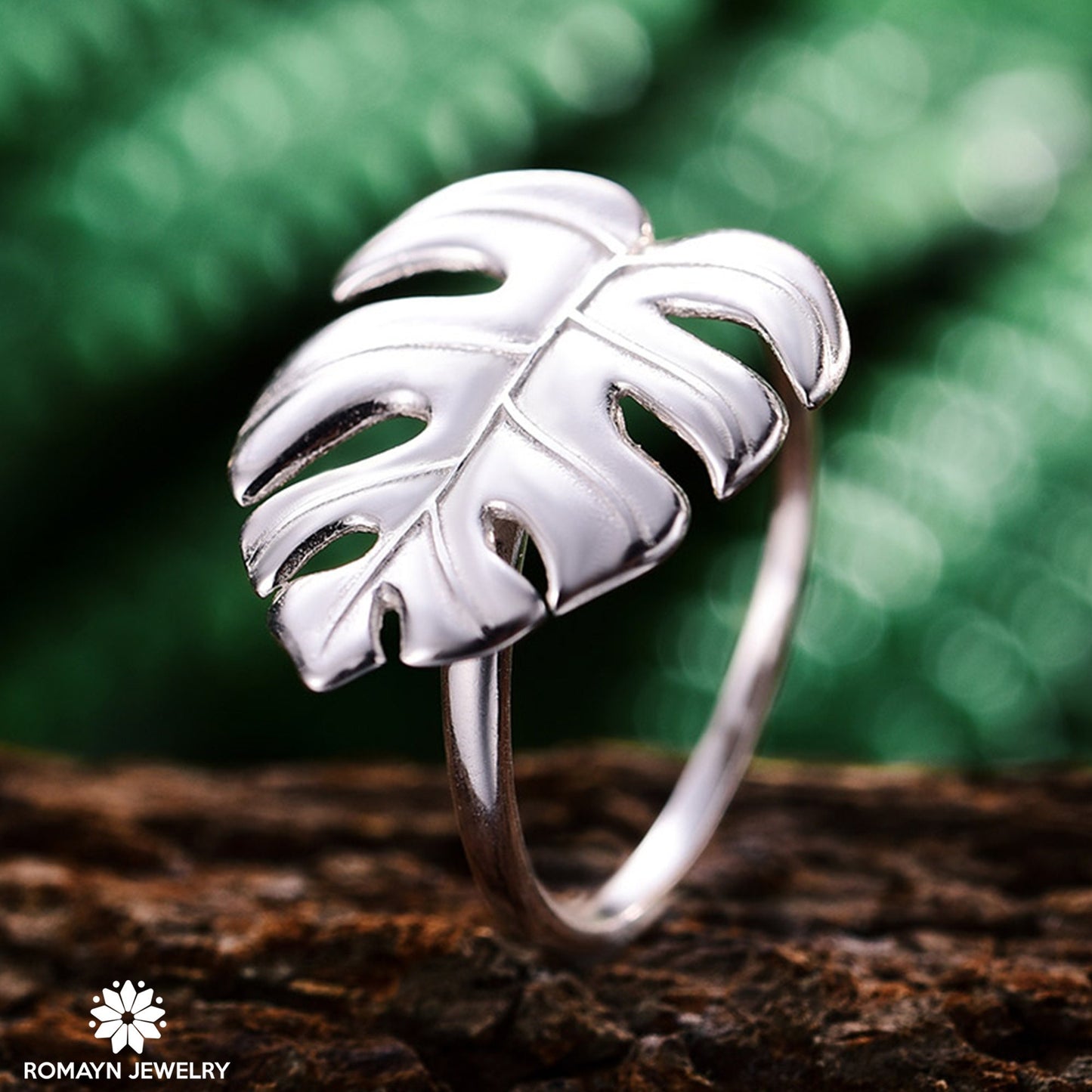 Monstera Leaf Ring