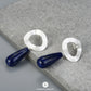 Uneven Lapis Lazuli Earrings