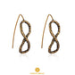 Infinity Antique Gold Earrings