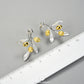 Olive Leaves Branch Fruits Earrings