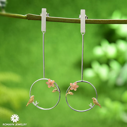 Bird Blossoms Earrings