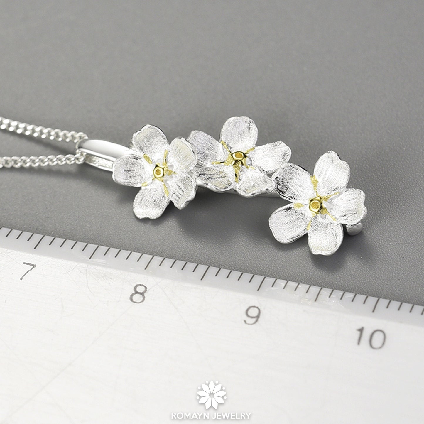 Forget Me Not Flower Necklace