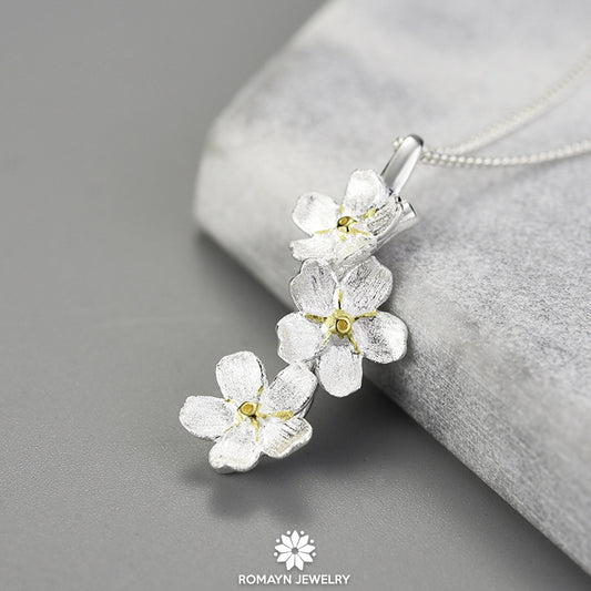 Forget Me Not Flower Necklace