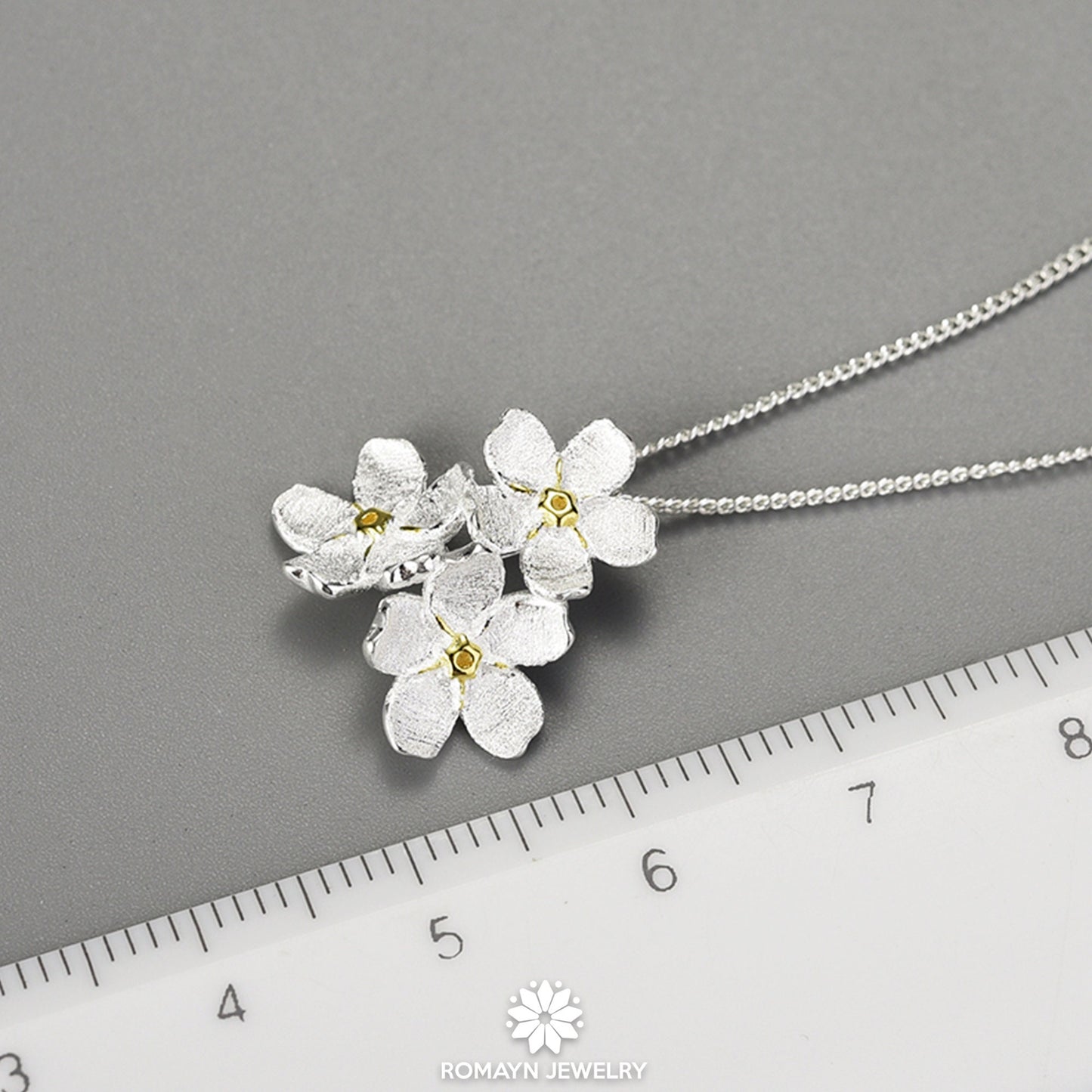 Forget Me Not Flower Necklace