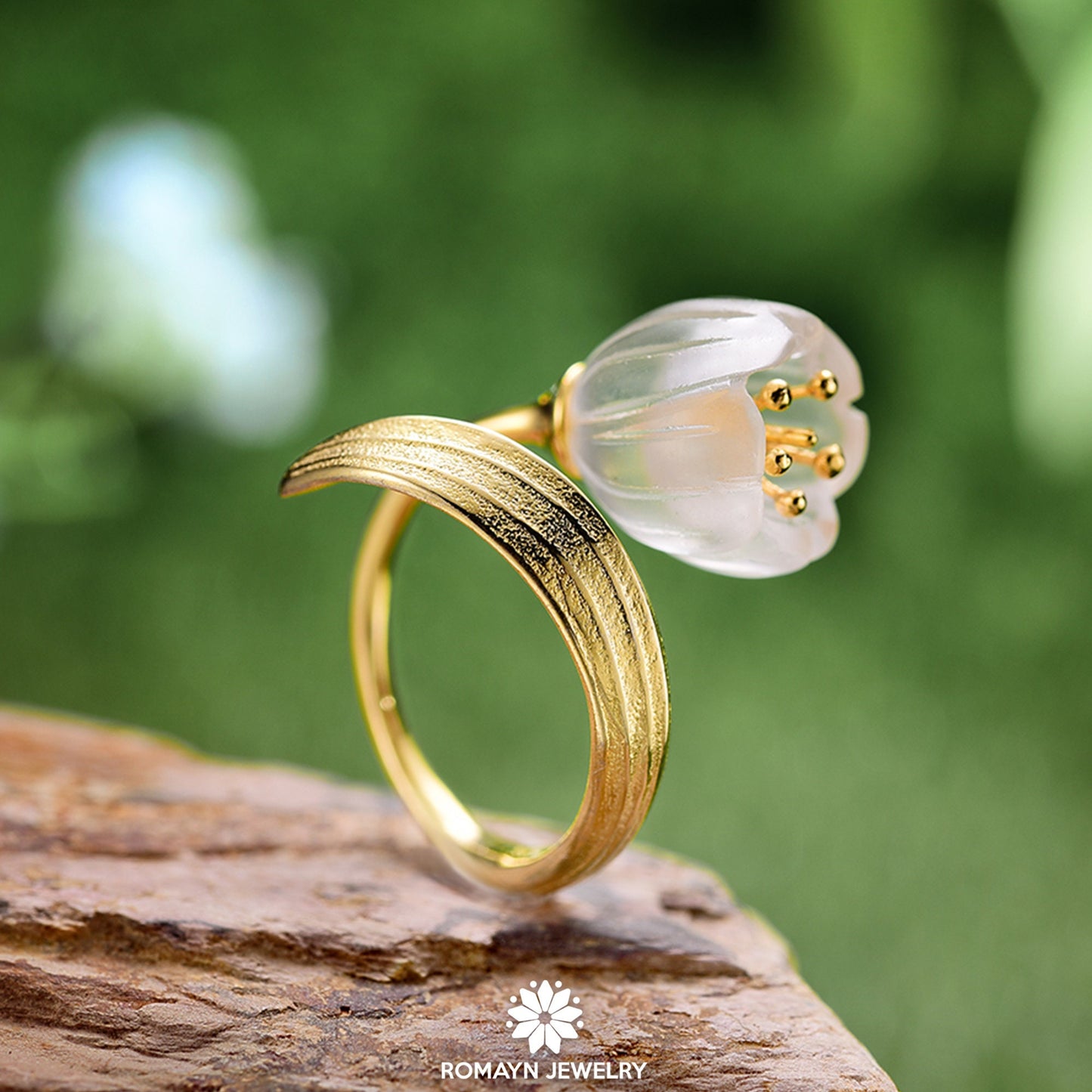 Lily of The Valley Flower Ring