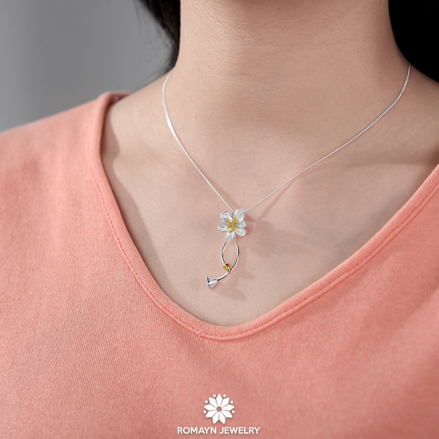 Lotus Flower Necklace