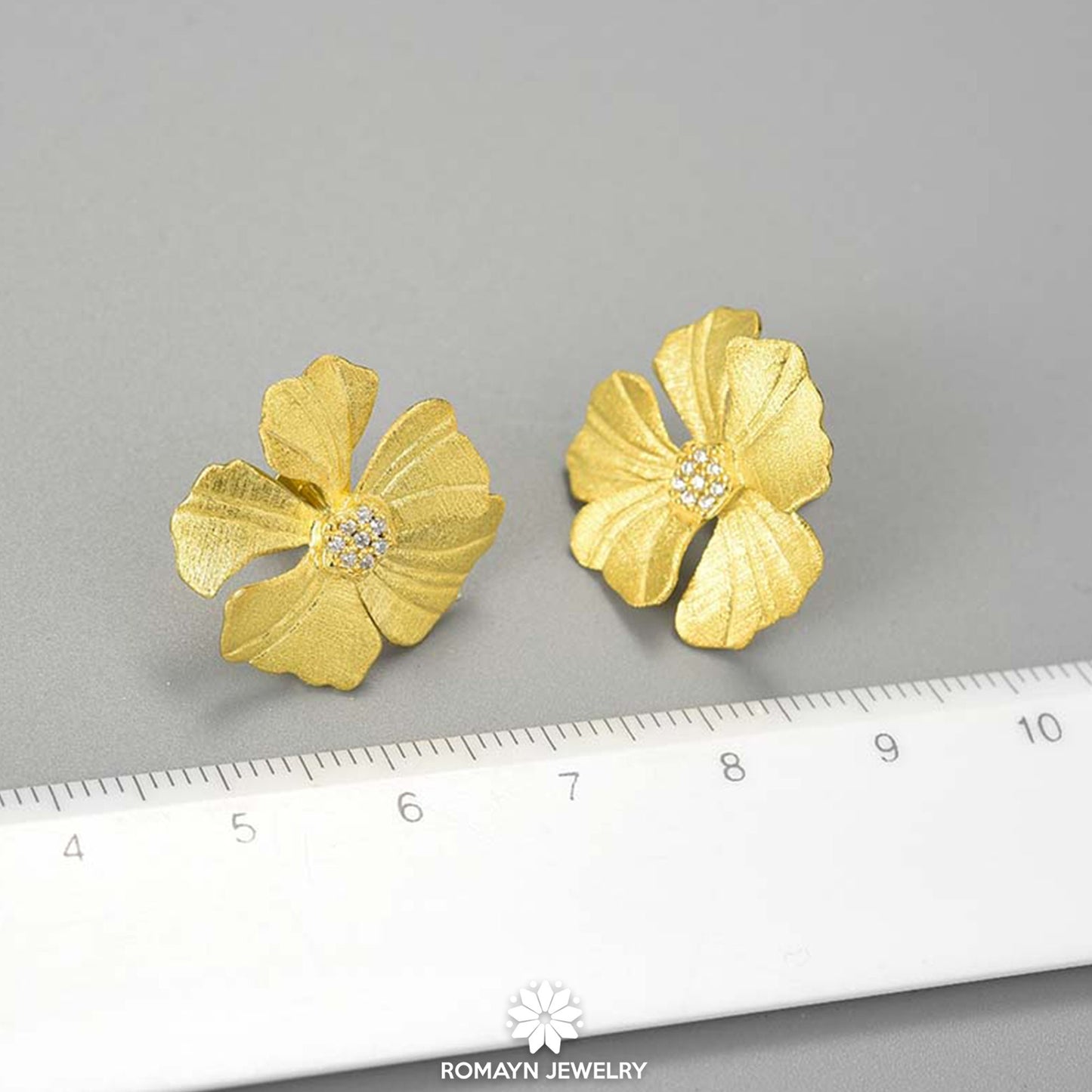 Peony Flower Earrings