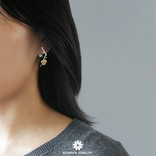 Plum Blossom Earrings