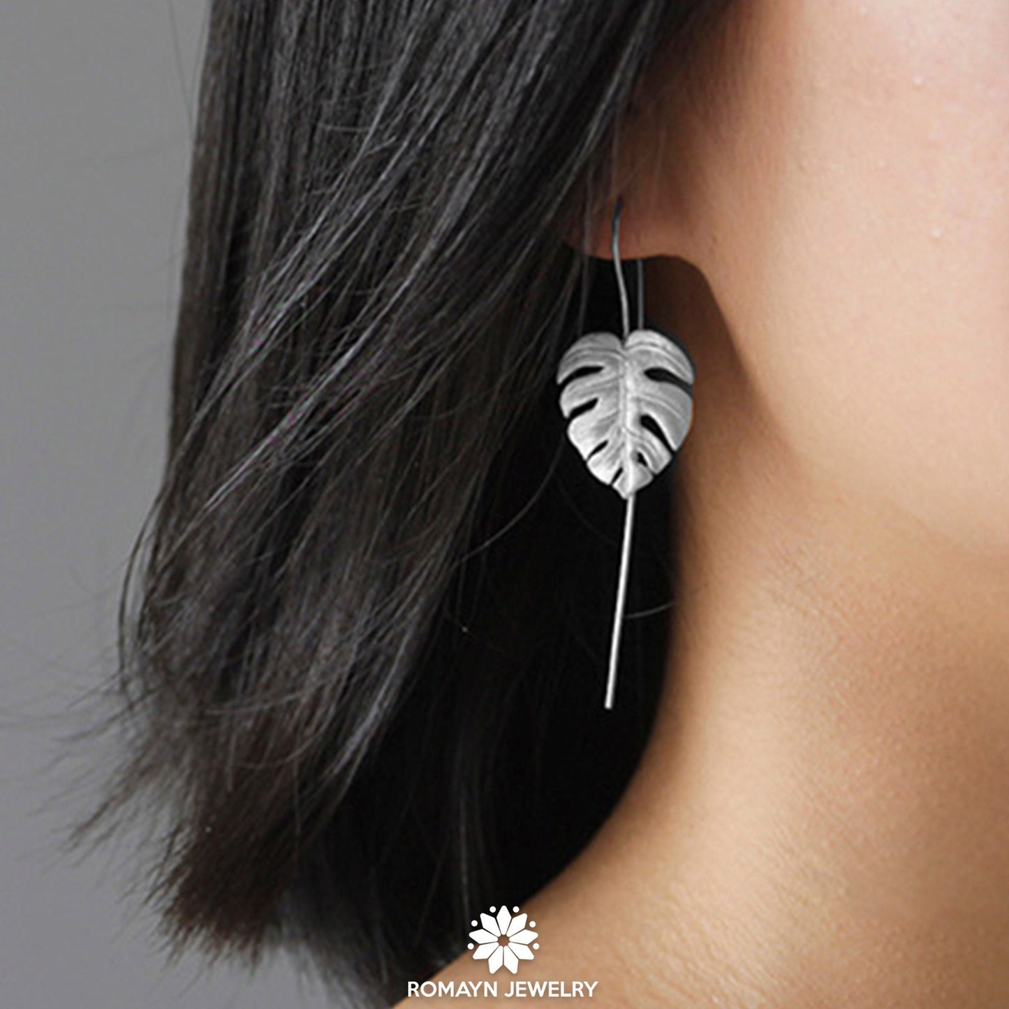 Monstera Leaf Earrings