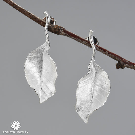 Beech Leaf Earrings