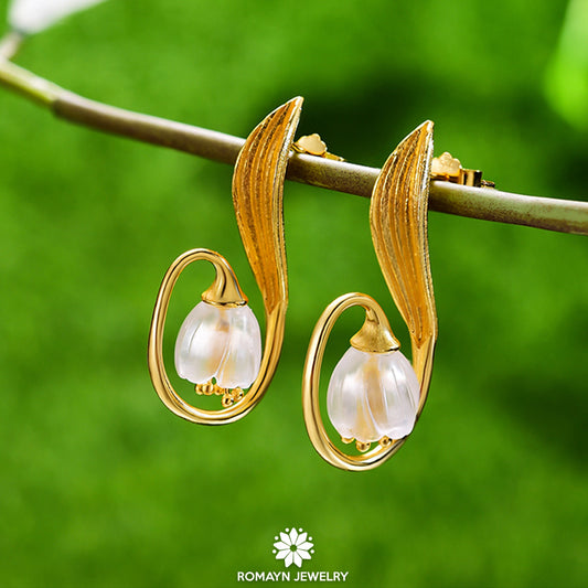 Lily Of the Valley Flower Earrings