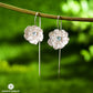 Anemone Flower Topaz Earrings