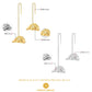 Straw Cap Earrings