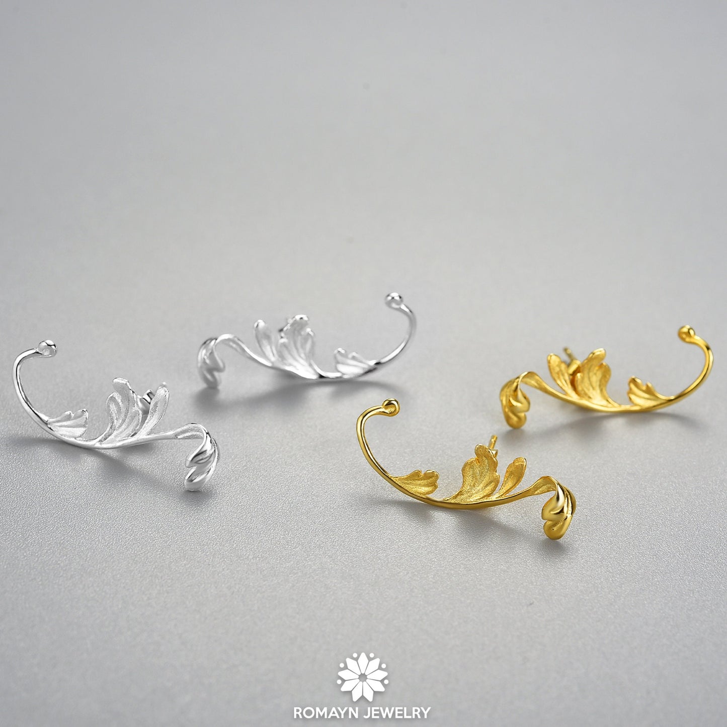 Acanthus Leaf Earrings