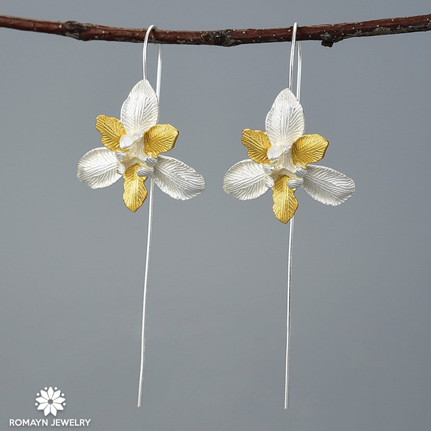 Iris Flower Earrings