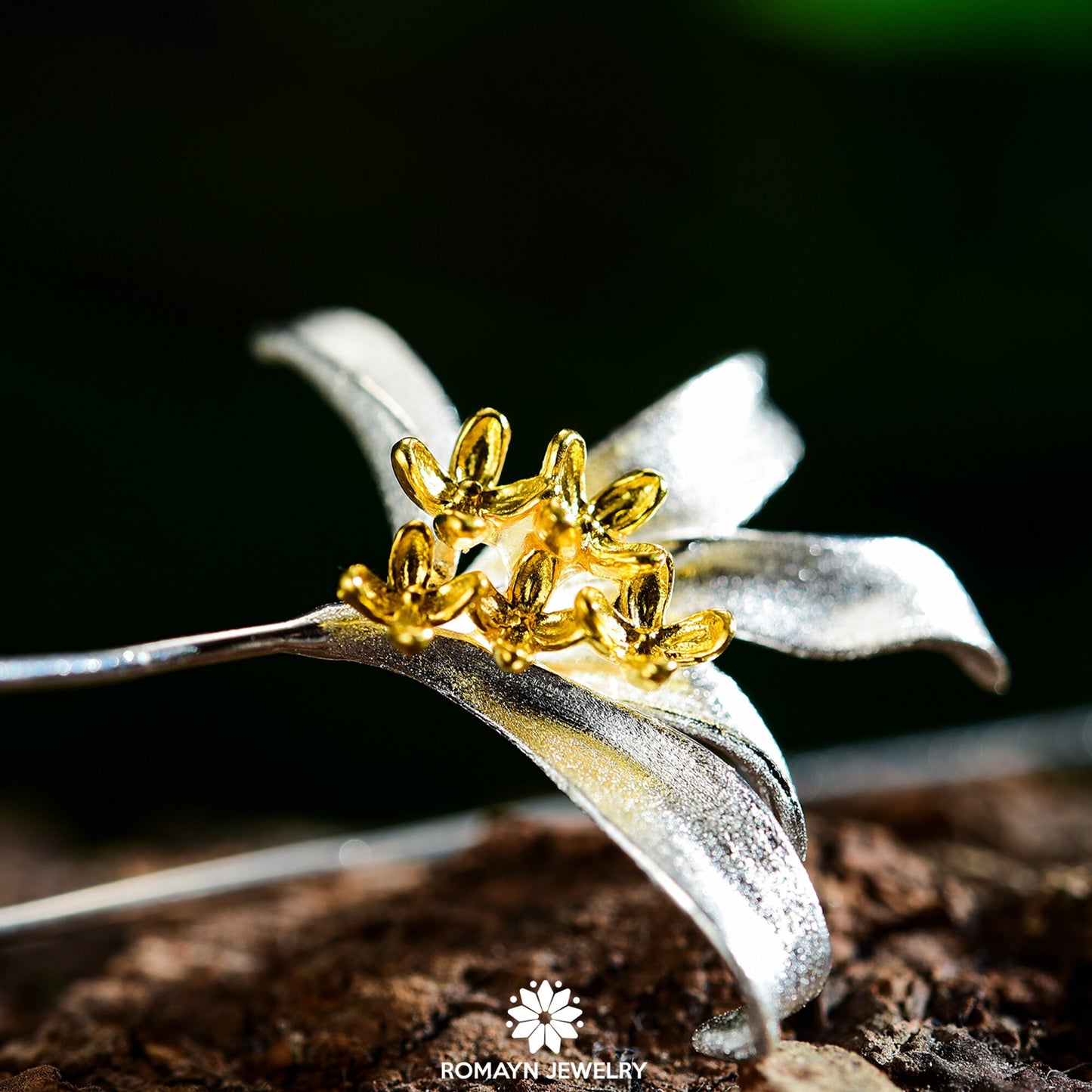 Osmanthus Fragrance Flower Earrings