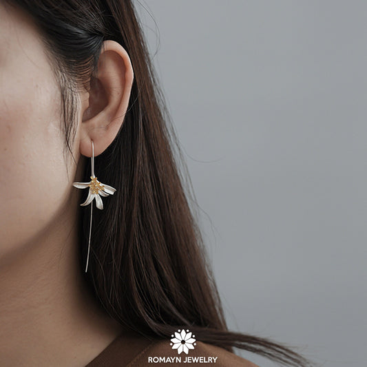 Osmanthus Fragrance Flower Earrings