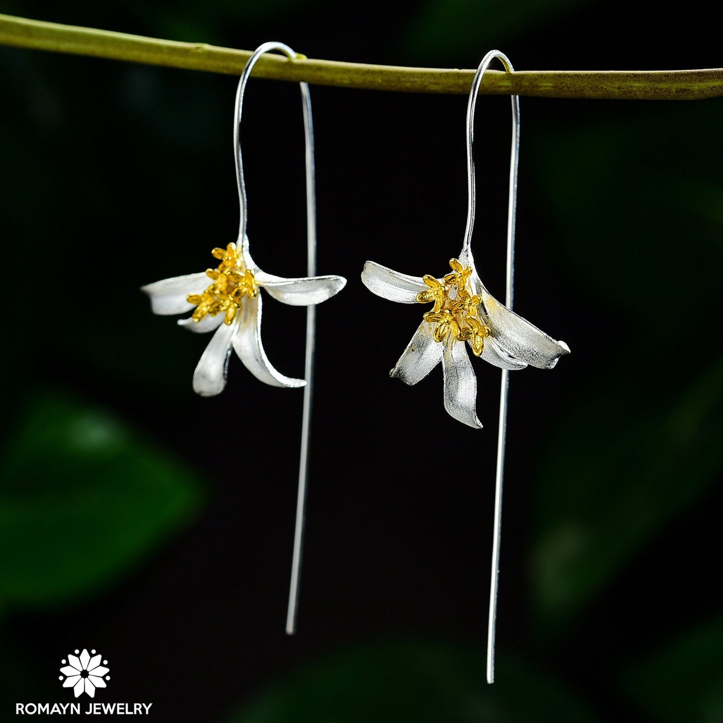 Osmanthus Fragrance Flower Earrings