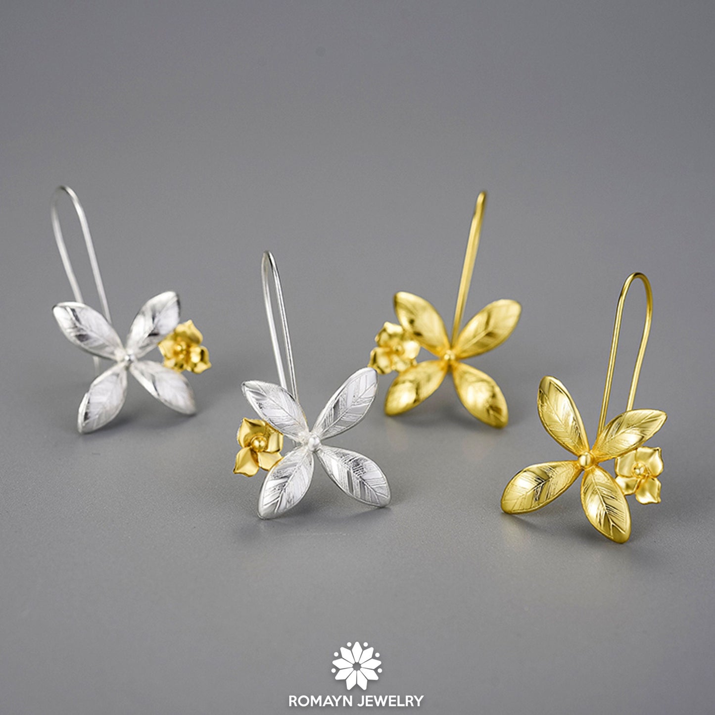 Four Petals Flowers Earrings