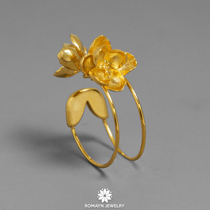 Jasmine Flower Pin Ring