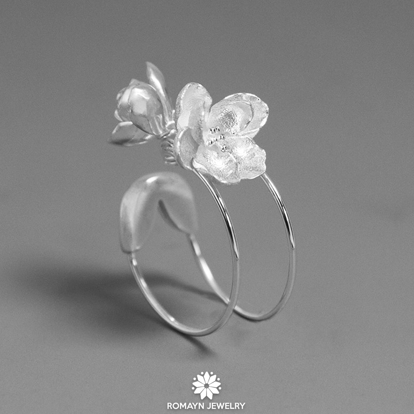 Jasmine Flower Pin Ring