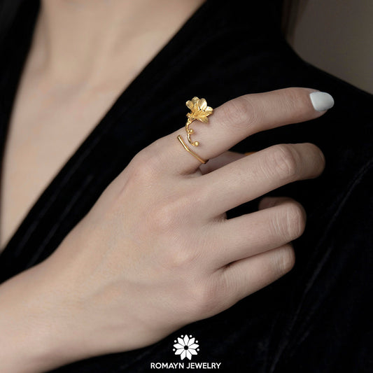 Freesia Flower Ring