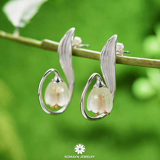 Lily Of the Valley Flower Earrings