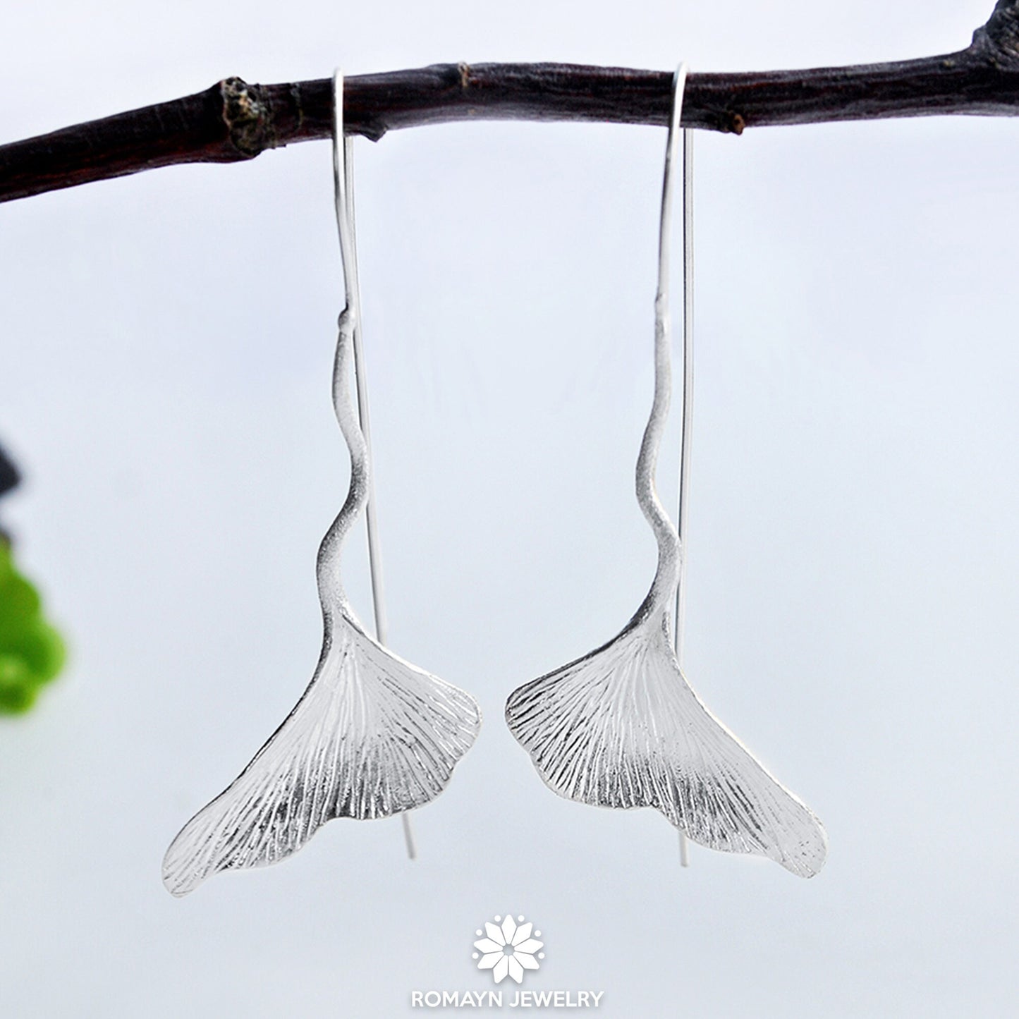 Ginkgo Leaf Earrings