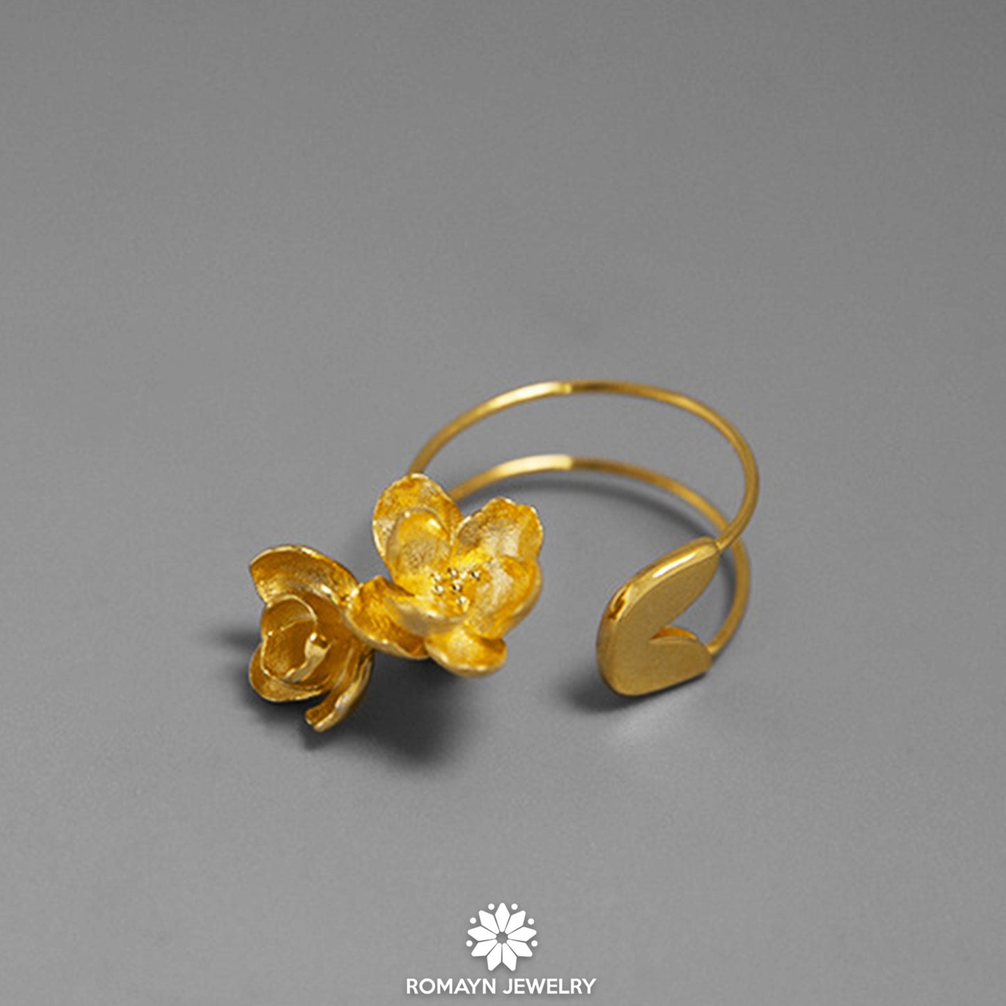 Jasmine Flower Pin Ring