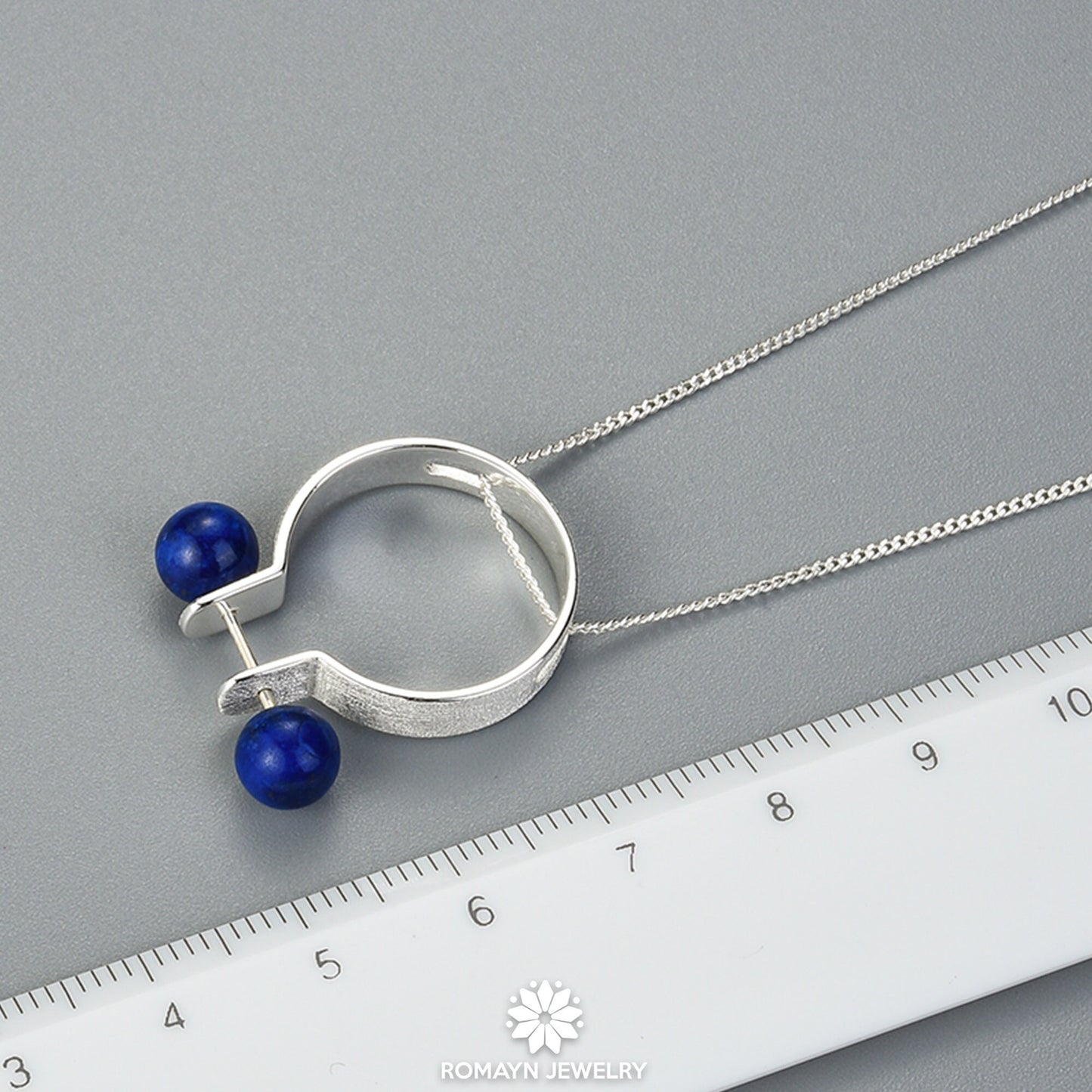 Geometric Ring Necklace, 2 in 1 Ring