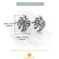 Chrysanthemum Flower Stud Earrings