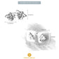 Honey Bee Earrings, Butterfly Earrings