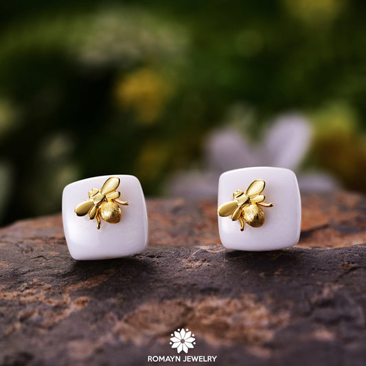 Honey Bee Earrings, Butterfly Earrings