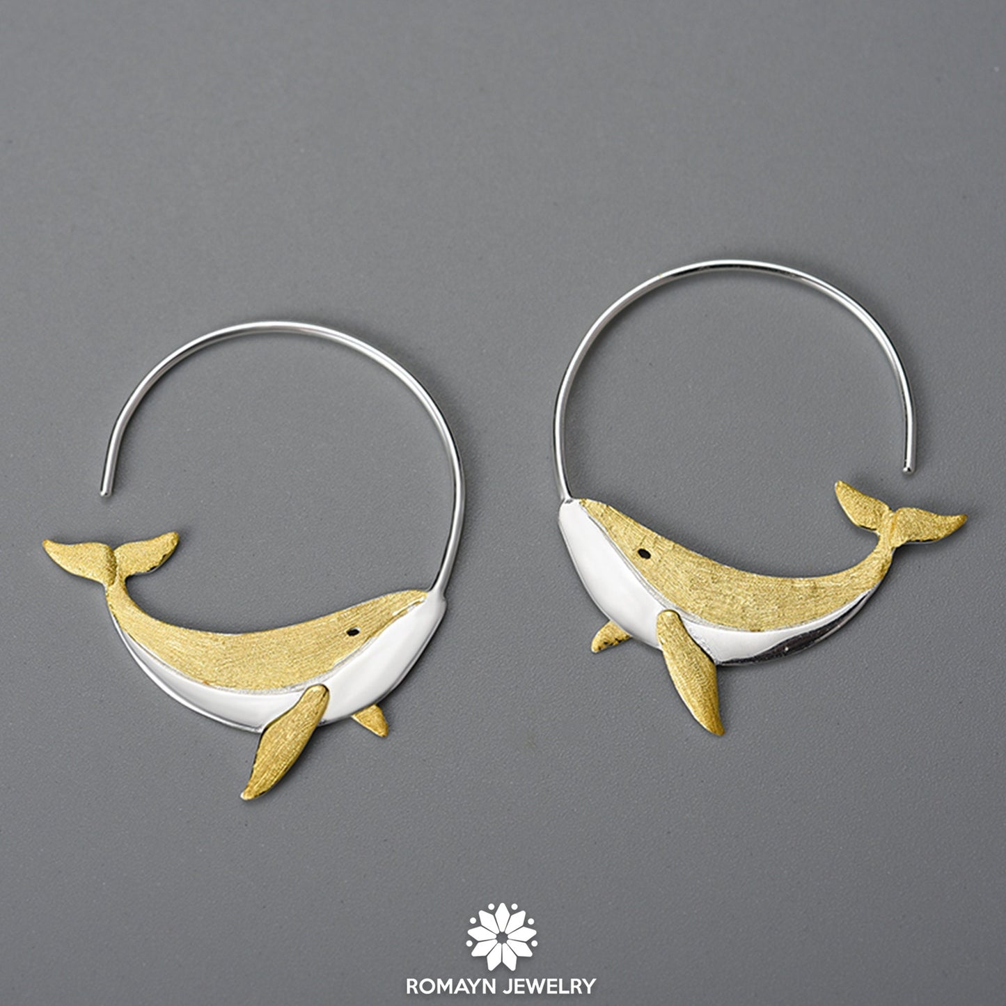 Whale Earrings