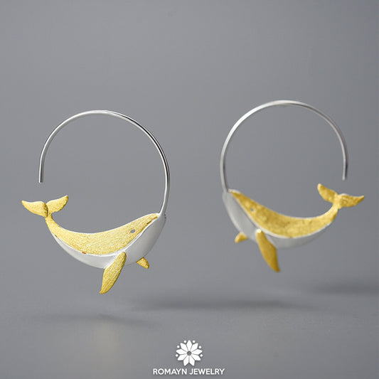 Whale Earrings