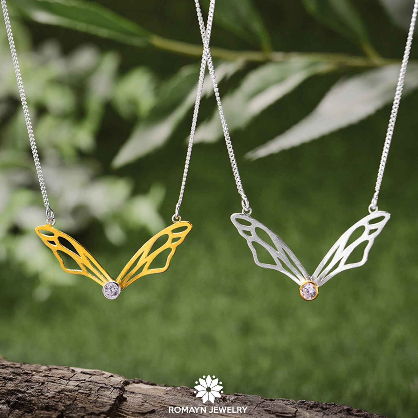 Bee Wing Necklace, Moveable Necklace