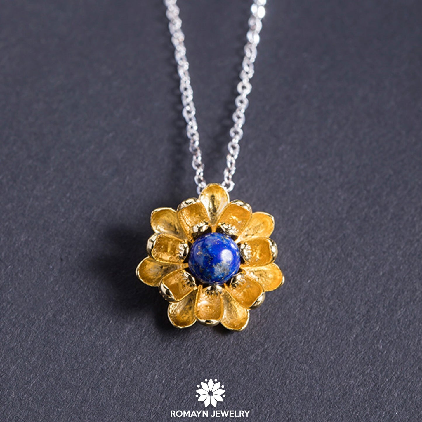 Blooming Lotus Flower Necklace