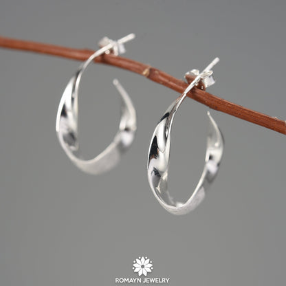 Curled Leaf Earrings
